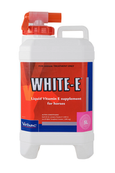 Virbac White E Liquid 5 Litre Horse Supplement Equine Health Vitamin Antioxidant